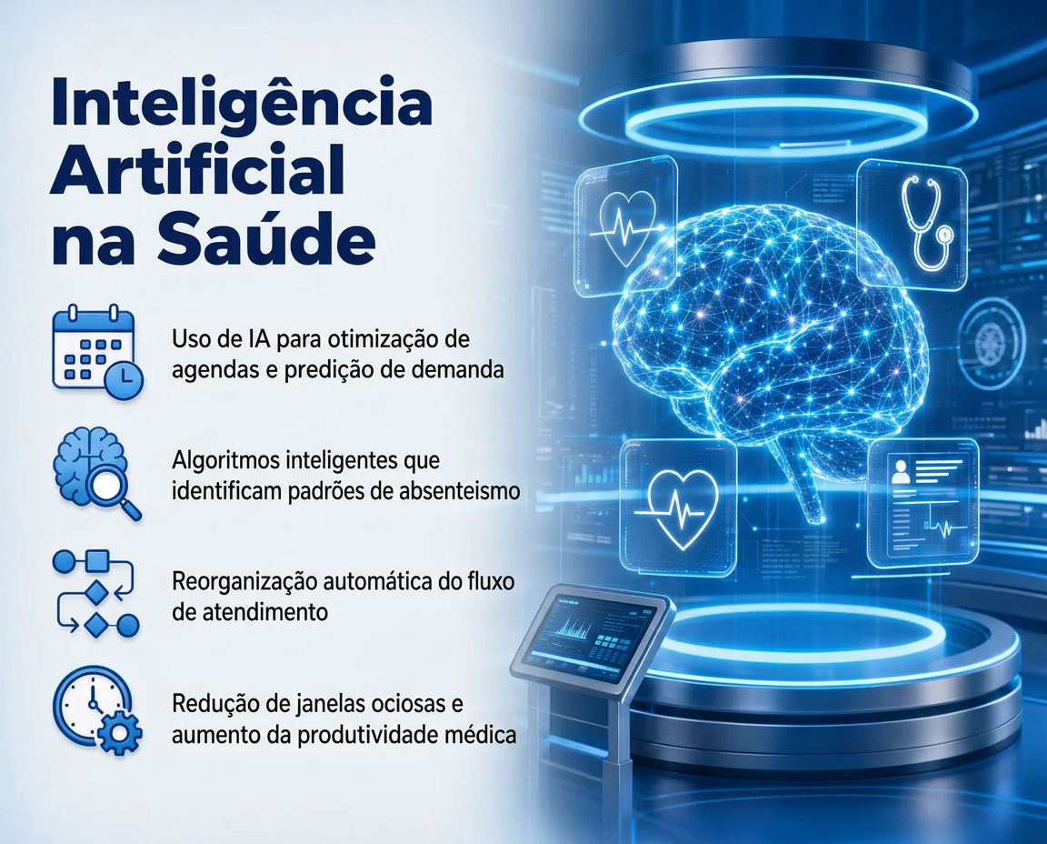 Inteligência Artificial na Saúde — Otimização de agendas, predição de demanda e produtividade médica