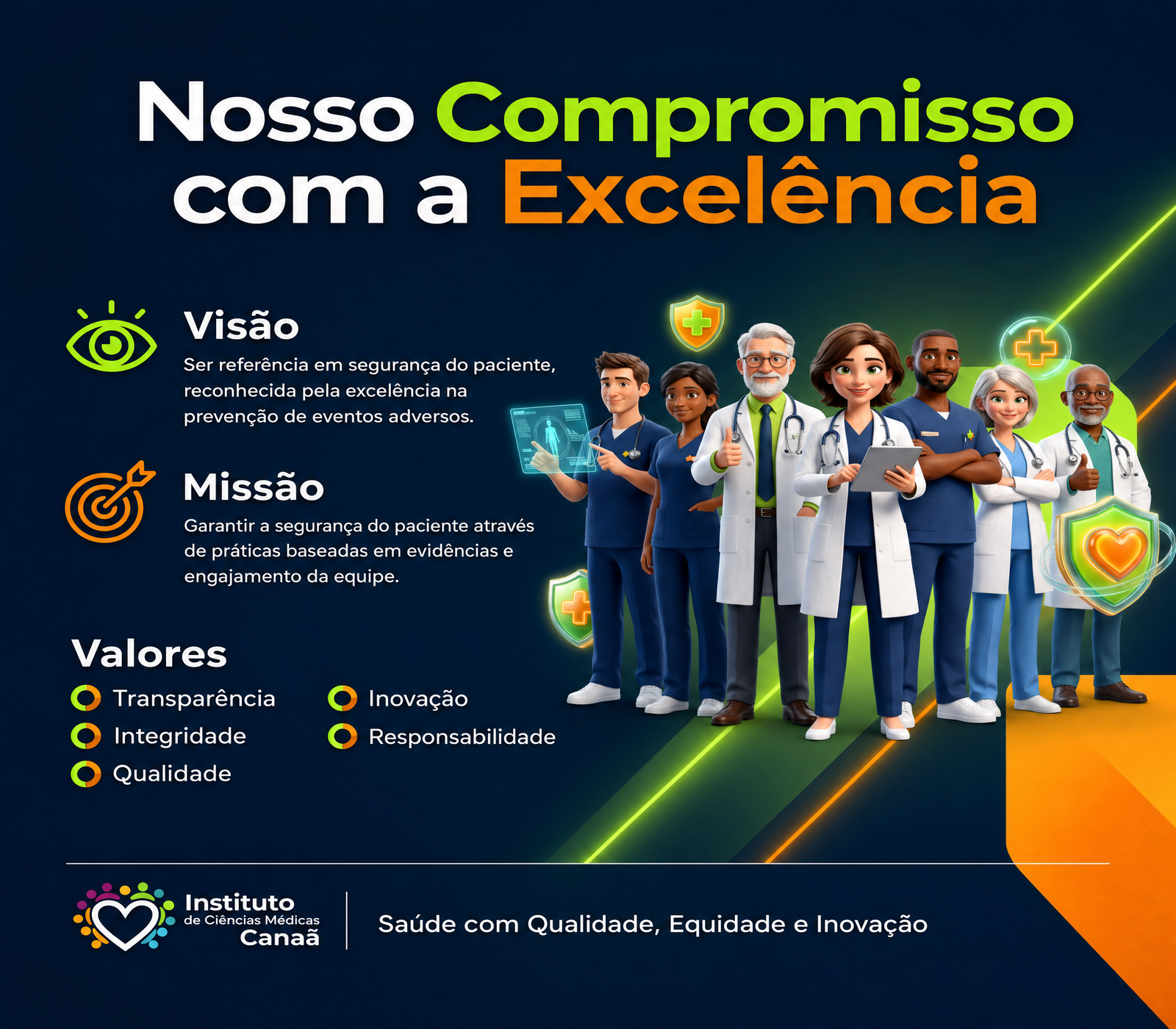 Nosso Compromisso com a Excelência — Visão, Missão e Valores do Instituto Canaã