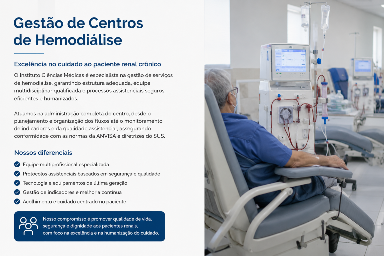 Gestão de Centros de Hemodiálise e Terapia Renal Substitutiva