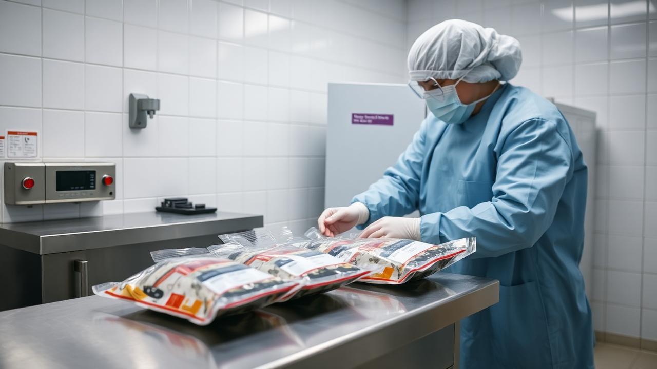 Profissional em processamento e esterilização de instrumentais odontológicos em central de material